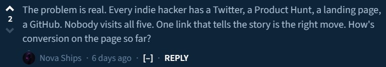 Testimonial screenshot